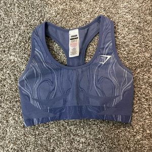 *SOLD* Gymshark Blue Mercury Seamless Sports Bra Size S